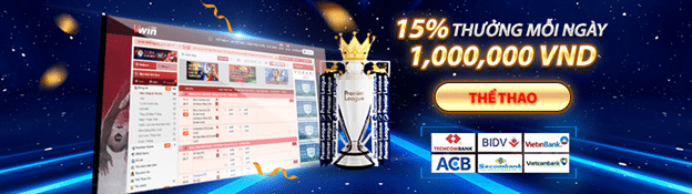 Thưởng 15% mỗi ngày tại Thể thao