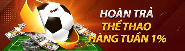 Hoàn trả thể thao lên tới 1%