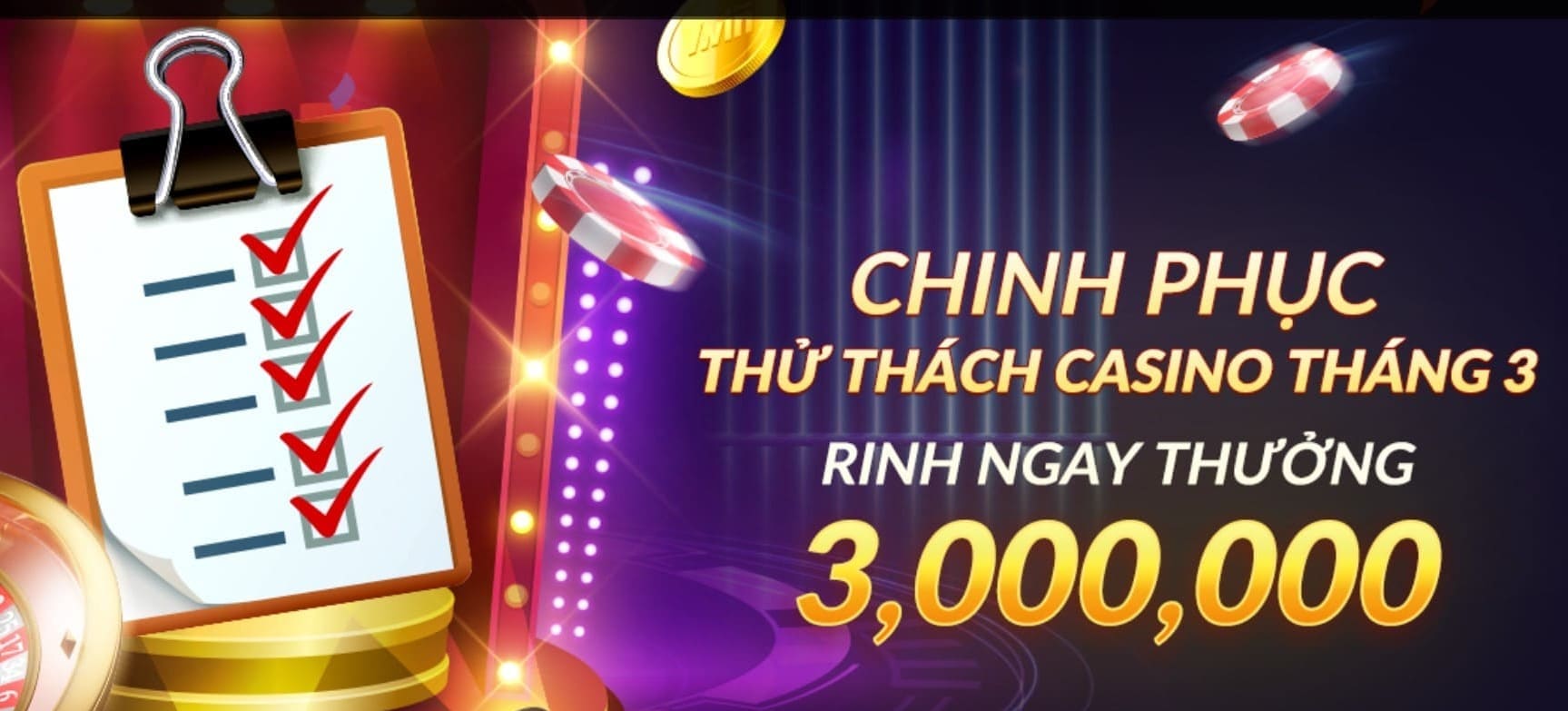 Tham gia thử thách casino tại Vwin, rinh thưởng cực đã